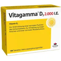 Wörwag Pharma GmbH & Co. KG Vitagamma D3 2,000 I.E.Vitamin D3 NEM, 100 St TAB