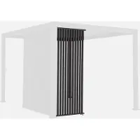 Sweeek - Vertikale Lamellenwand 100cm für Pergola Triomphe - Anthrazit