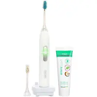 EMMI-DENT Ultraschallzahnbürste Metallic Naturweiß 1 St Zahnbürste