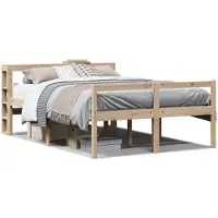 vidaXL Seniorenbett mit Kopfteil ohne Matratze 160x200 cm