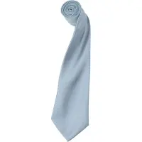 Premier Herrenkrawatte aus Satin (schmale Klinge) (2er-Pack) (Hellblau)
