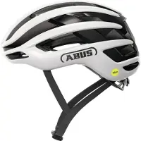 ABUS Rennradhelm AirBreaker 2.0 MIPS - leichter Fahrradhelm mit Fokus auf Belüftung, Aerodynamik, icherheit und Komfort für professionellen Radsport - für Frauen und Männer - weiß, Größe L (57-61 cm)