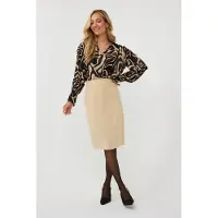 Esqualo Skirt Pencil City Sand Größe: 36 | Midiröcke Outlet | Damen | Braun