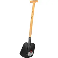 Magni IDEAL-Kompakt-Schaufel Sandschaufel für Kinder und Camping mit Eschen-T-Stiel 63 cm