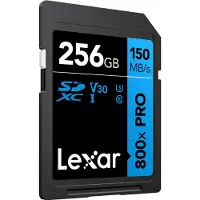 Lexar BLUE Serie 256GB 800x PRO SDXC UHS-I