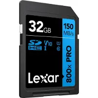 Lexar High-Performance 800xPRO, 32 GB, SDHC, Klasse 10, UHS-I, 150 MB/s, Class 1 (U1)