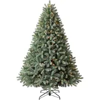 Evergreen Künstlicher Weihnachtsbaum "Vermont Fichte" 210 cm mit Lichterkette