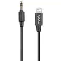Boya BY-K1 3.5 mm Male TRRS to Male Lightning Adapter Cable (20 cm)