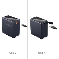 SmallRig 4469 NP-F970 USB-C wiederaufladbarer Kamera-Akku, schwarz
