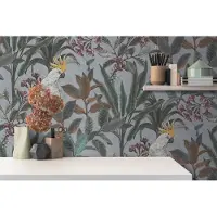 A.S. Création Vliestapete "PintWalls II Dschungel-Tapete Mustertapete Papagei Tiere" matt strukturiert Vliestapete Tiere für Schlafzimmer Küche Wohnzimmer Dschungel Design