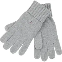 Gant für Herren. 9910047 Blend Logo Gloves Handschuhe grau (OSFA), Lässig, Baumwolle