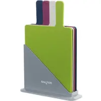 Salter BW047683EU7 Multicoloured 4-Piece Chopping Board Set