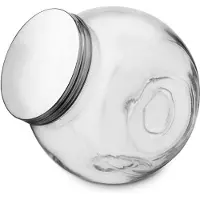 Orion Küchenbehälter Glasbehälter Lebensmittelbehälter Vorratsdose aus Glas mit Schraubdeckel für lose Produkte Süßigkeiten Kaffee 3l