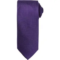Premier Mens Micro Waffle Formal Work Krawatte (Lila)
