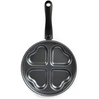 Excelsa Pfanne Heart Aluminium 42,5x25,5x6 cm Schwarz
