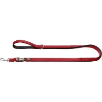 Hunter Verstellbare Führleine Neopren 20/300, rot/schwarz