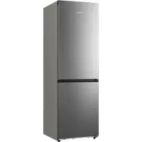 Hisense Hi3 Freistehend Kühlschrank/Gefrierschrank, Inox, 330 l, 330 l, SN-T, 10 kg/24h, C, Fresh Zone Fach, Grau, Edelstahl