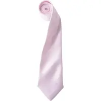 Premier Herrenkrawatte aus Satin (schmales Blatt) (Rosa)