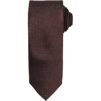 Premier Mens Micro Waffle Formal Work Krawatte (Braun)