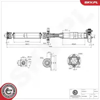 ESEN SKV 76SKV075 Antriebswelle Hinten für BMW X3 (E83)