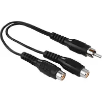Hama Subwoofer-Adapter, Cinch-Stecker - 2 Cinch-Kupplungen