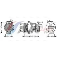 Ava Cooling Kompressor, Klimaanlage RTAK485