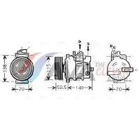 Ava Cooling Kompressor, Klimaanlage AIAK284