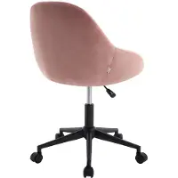Vente-unique Bürostuhl höhenverstellbar - Samt - Rosa - NAODY