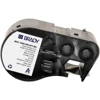Brady M4C-1000-595-WT-BK, Vinyl, Schwarz auf weiss, 25.40 mm x 7.62 m, permanent, Endlos