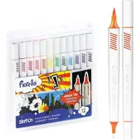 FIORELLO Sketch markers double-sided 12 colors FIORELLO