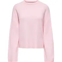 ONLY Rundhalspullover "ONLSIMONI L/S O-NECK PULLOVER KNT NOOS" Materialmix, regular fit