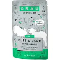 Grau Adult Glutenfreies Katzenfutter - Truthahn & Lamm - Beutel - 16 x 125