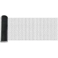vidaXL Schweißgitterzaun 0,6 x 100 m PVC Grau