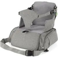 Reer 85041, Sitzerhöhung, Grau, Kunststoff, Polyester, Recyceltes Polyethylenterephthalat (rPET), Einfarbig, Booster-Hochstuhl, 3-Punkt