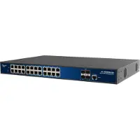 ALLNET Switch full managed Layer2+ 28 Port • 24x GbE • 4x SFP+ • 19" • JSON API • ALL-SG8628MJ-10G