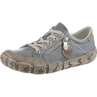 Rieker L0314-42 Schuhe Damen Halbschuhe Sneaker Schnürschuhe , Größe:40 EU, Farbe:Blau