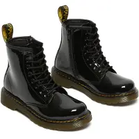Dr. Martens Kinderstiefel JR BLACK PATENT LAMPER kind