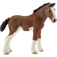 Schleich FARM WORLD Clydesdale Fohlen, 3 Jahr(e), Farm animals / farm toys, Horses, Mehrfarbig, Kunststoff, 1 Stück(e)