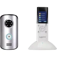 Sygonix SY-3396994 Video-Türsprechanlage Funk Komplett-Set Silber, Weiß/Schwarz (SY-3396994)