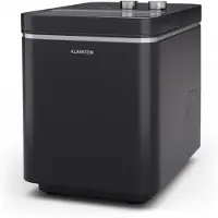 Klarstein IceCraft Eiswürfelmaschine - 12 kg/24 h, 6-Min.-Eiswürfel, 2 Größen, Automatische Reinigung, Eiswürfelbereiter für Küche & Bar, 150 W, Eiswürfelspender, Schwarz