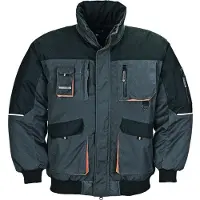 Terratrend Job 4629-S-6310 Herren Pilotenjacke, Grösse S, Dunkelgrau/Schwarz