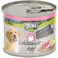 Grau GrauDST - PUPPY/JUN Huhn,Rind&Hirse 6x200g