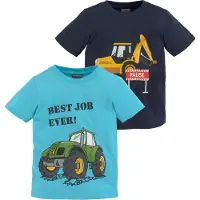 Kidsworld T-Shirt "BEST JOB EVER" Packung, 2, kurzärmelig, bedruckt, Rundhalsausschnitt, aus Baumwolle