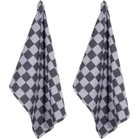 PAD Geschirrtuch "CHESS" 100% Baumwolle, 50x70 cm, modernes Karo Design