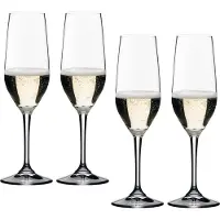 Riedel Vivant Champagne, 4er Set, Champagnerglas, Sektglas, Hochwertiges Glas, 290 ml, 0484/08