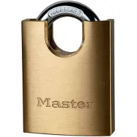 Master Lock MasterLock Vorhängeschloss, massives Messing 50mm