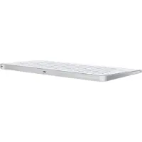 Apple Magic Keyboard mit Touch ID für Mac Modelle mit Chip – Englisch (Großbritannien), Mini, Verkabelt & Kabellos, USB + Bluetooth, QWERTY, Silber, Weiß