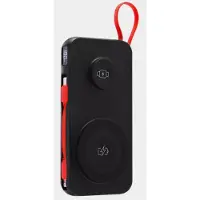 Technaxx TX-315, 10000 mAh, Lithium, Kabelloses Aufladen, 22,5 W, Schwarz, Rot