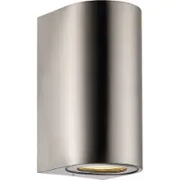 Nordlux Canto Maxi 2, Oberfläche, GU10, IP44, Edelstahl
