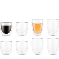 Bodum Pavina, Set, 0,35 l, Transparent, Borosilikatglas, Kaffee, 8 Stück(e)